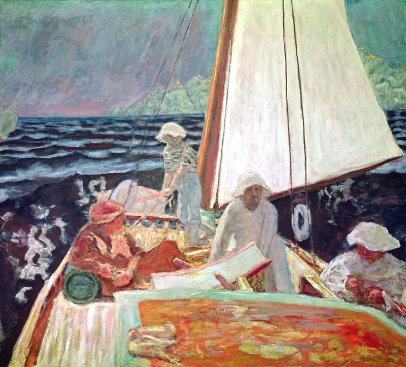 Signac e i suoi amici in barca - Pierre Bonnard
