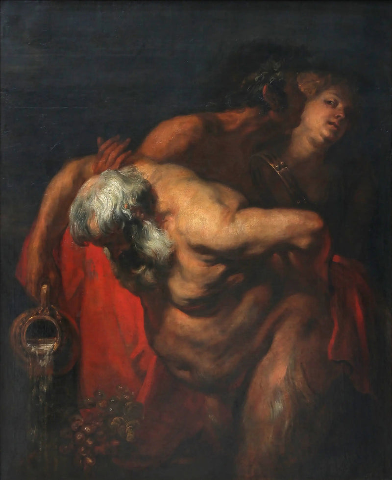 Silène ubriaco sostenuto da un fauno e una baccante - Antoine van Dyck