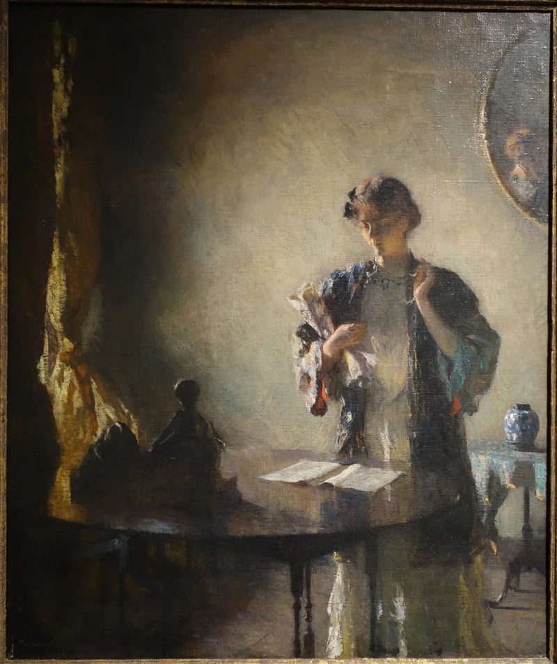 Silhouette in una stanza - Frank Weston Benson