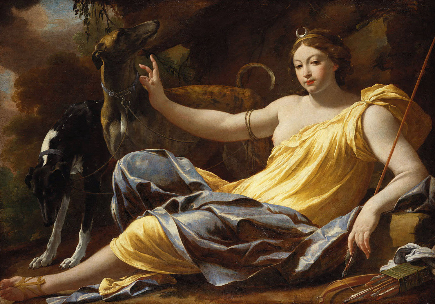 Allégorie de la Nuit avec Diane - Simon Vouet