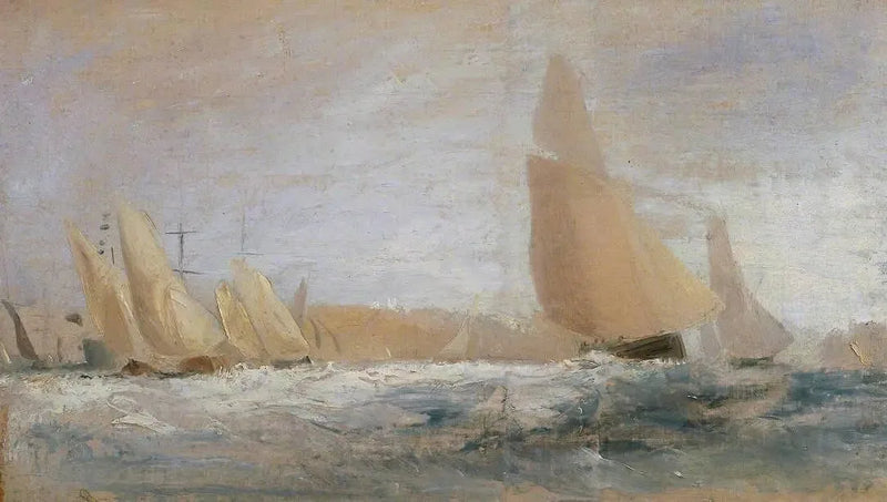 Schizzo per 'Castello di East Cowes, la Regata che Naviga contro Vento' N. 1 - J. M. W. Turner