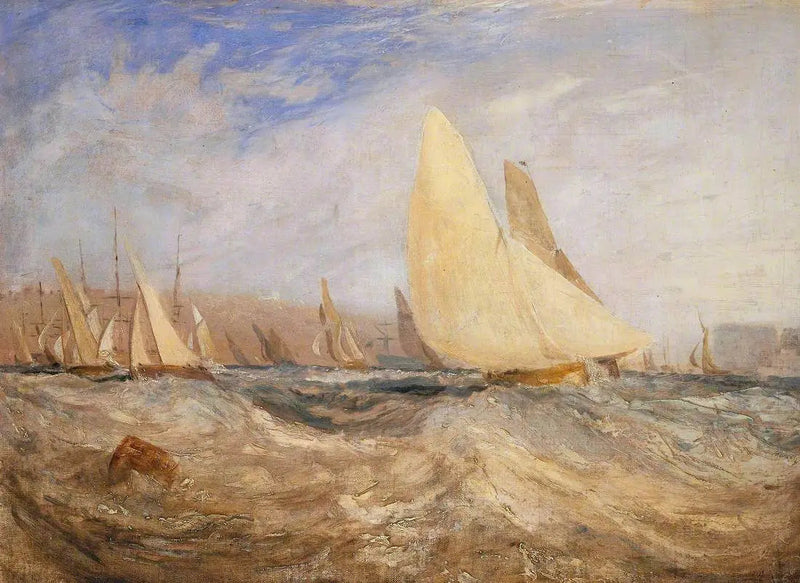 Schizzo per 'Castello di East Cowes, la Regata che Batte contro Vento' N. 2 - J. M. W. Turner
