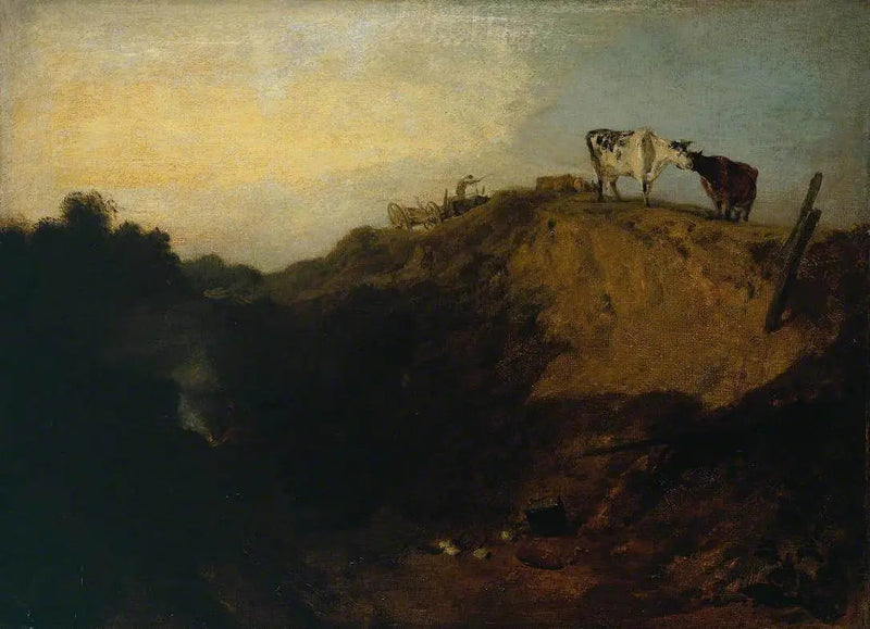 Schizzo di una banca, con zingari - J. M. W. Turner