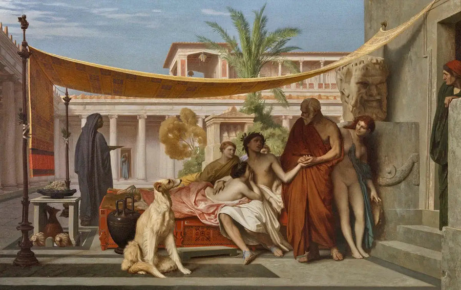 Socrate che cerca Alcibiade nella casa di Aspasia - Jean-Léon Gérôme