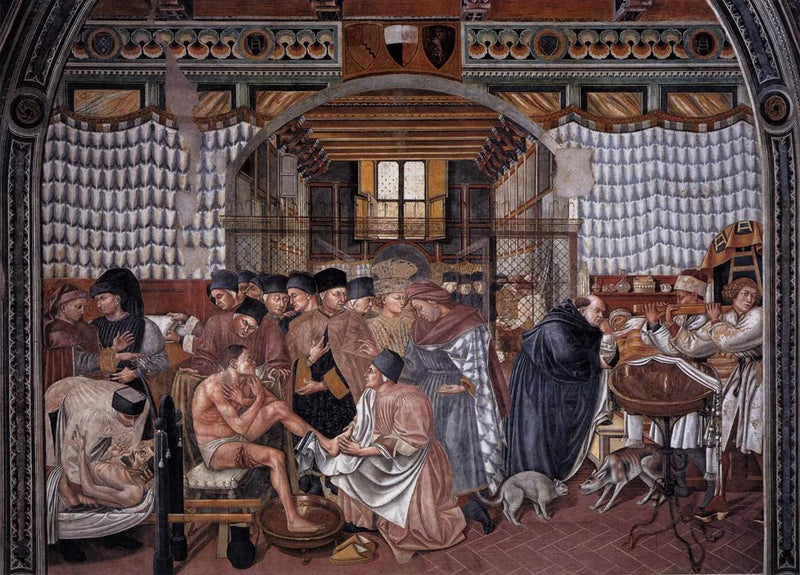 Cura dei malati - Domenico di Bartolo