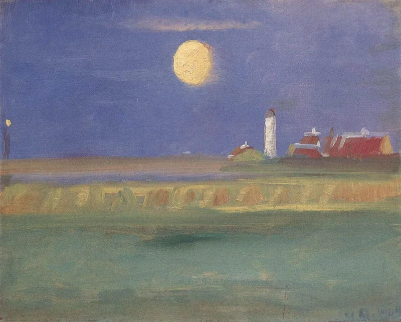 Serata al chiaro di luna. Faro - Anna Ancher
