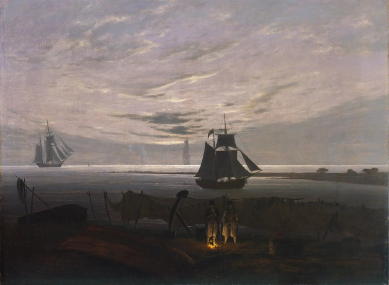 Sera sulla spiaggia del Baltico - Caspar David Friedrich