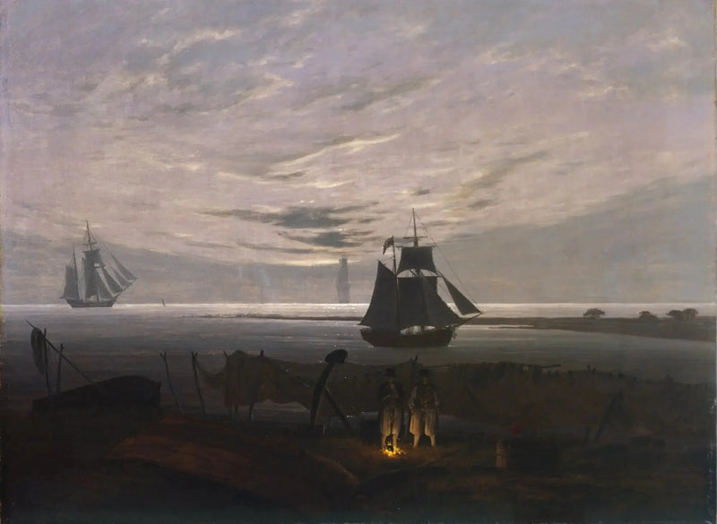 Sera sulla spiaggia del Baltico - Caspar David Friedrich