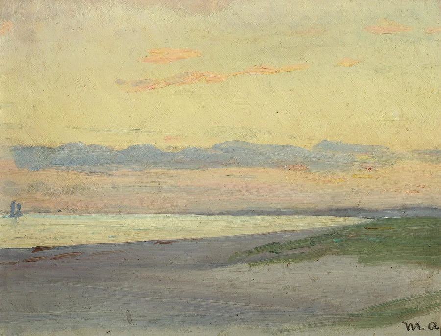 Serata a Skagen con vista sul mare. - Michael Peter Ancher