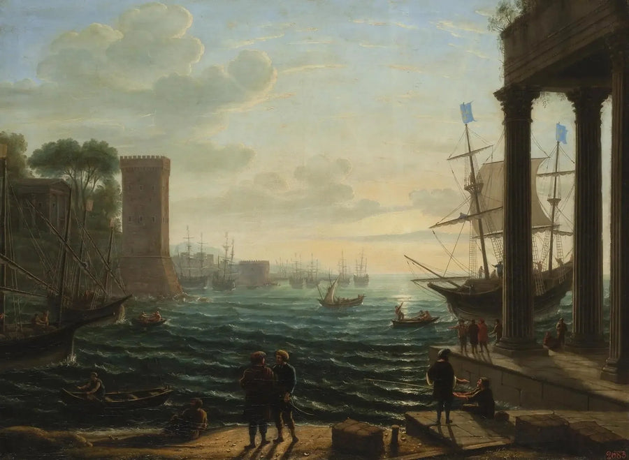 Serata al porto - Claude Lorrain
