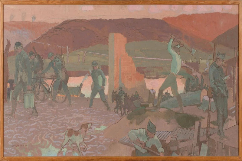 Serata tranquilla in prima linea, a Barisis - Maurice Denis