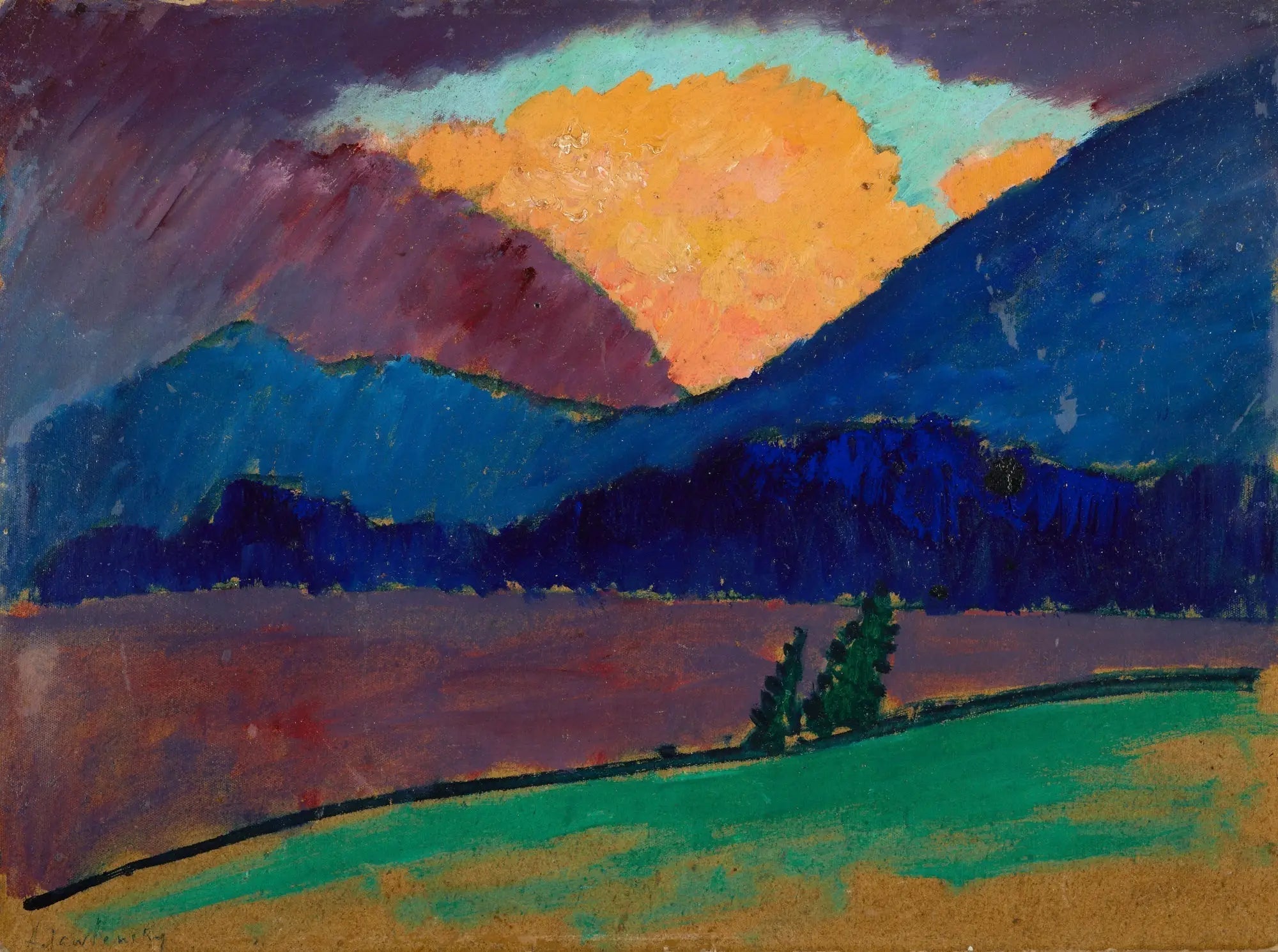 Soirée d'été à Murnau - Alexej von Jawlensky image 1 tableau peint à l’huile sur toile