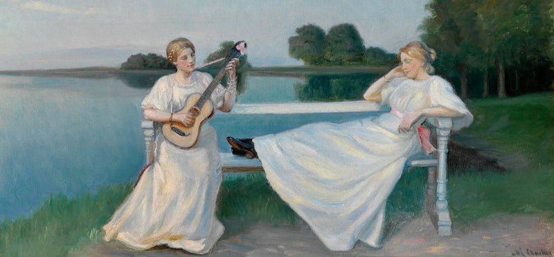 Serata estiva a Skagen. -Michael Peter Ancher
