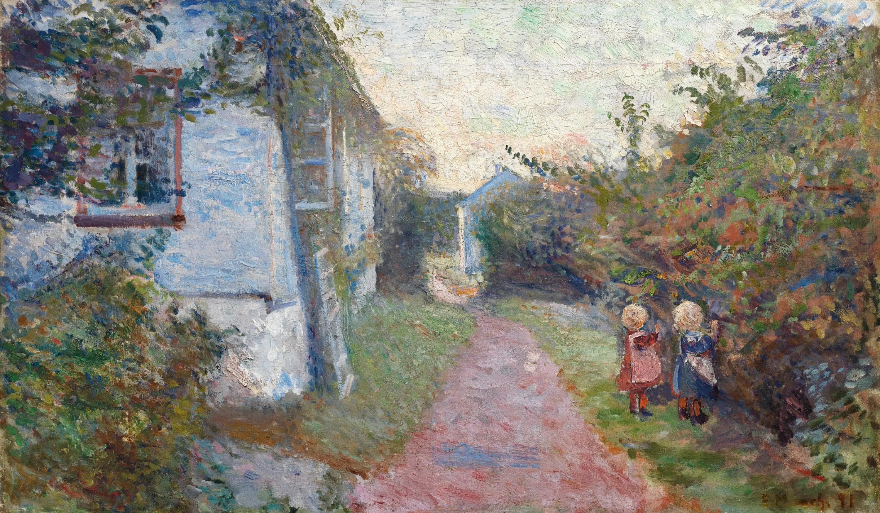 Reproduction du tableau « Soirée d'été à Åsgardstrand - Edvard Munch » par Alpha Reproduction en peinture à l’huile
