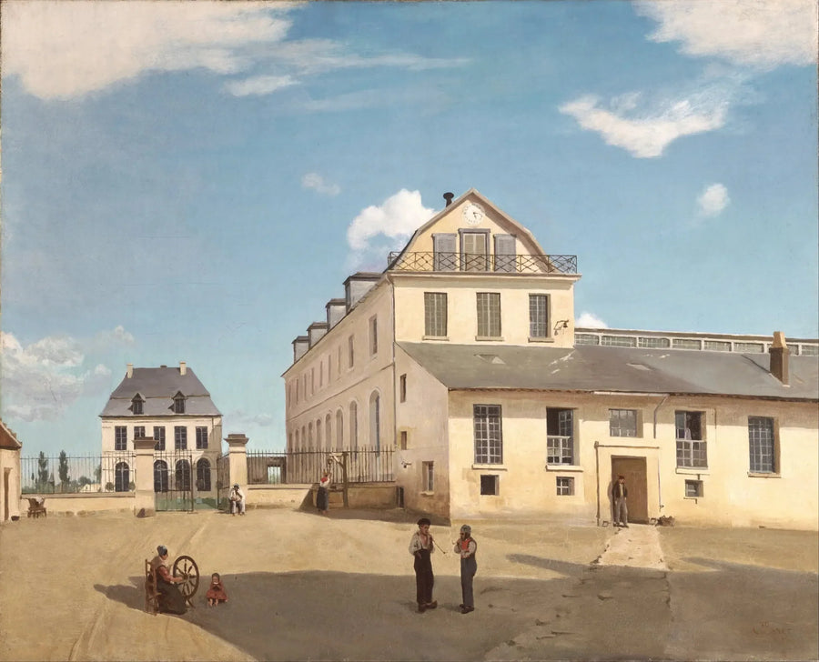 Soissons – Casa residenziale e fabbrica di M. Henry - Jean-Baptiste Camille Corot