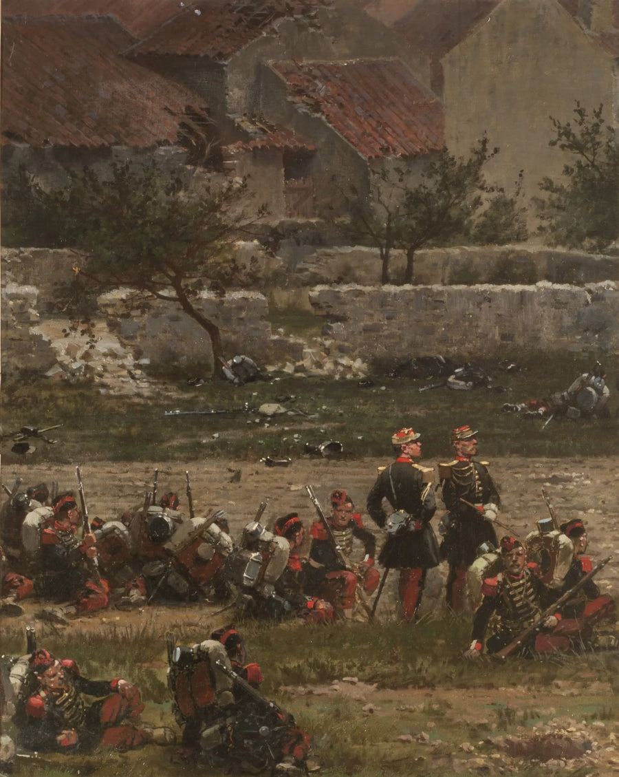 Soldati al riposo (Panorama della battaglia di Rezonville) (Fragmento) - Édouard Detaille