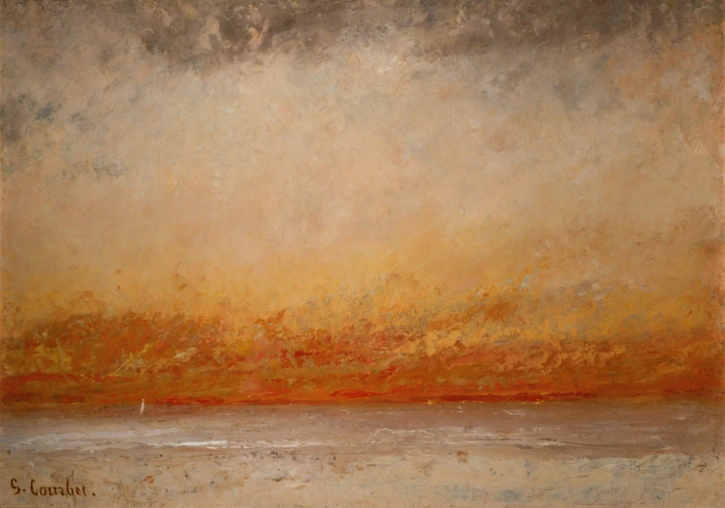 Tramonto sul mare - Gustave Courbet