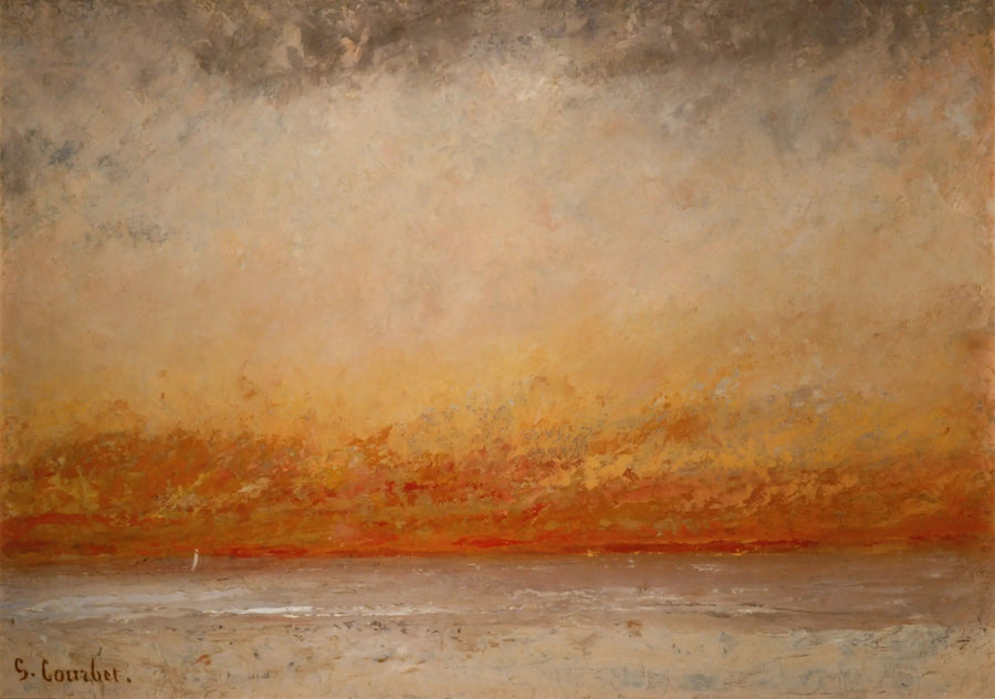 Tramonto sul mare - Gustave Courbet