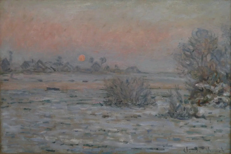 Sole d'inverno a Lavacourt - Claude Monet