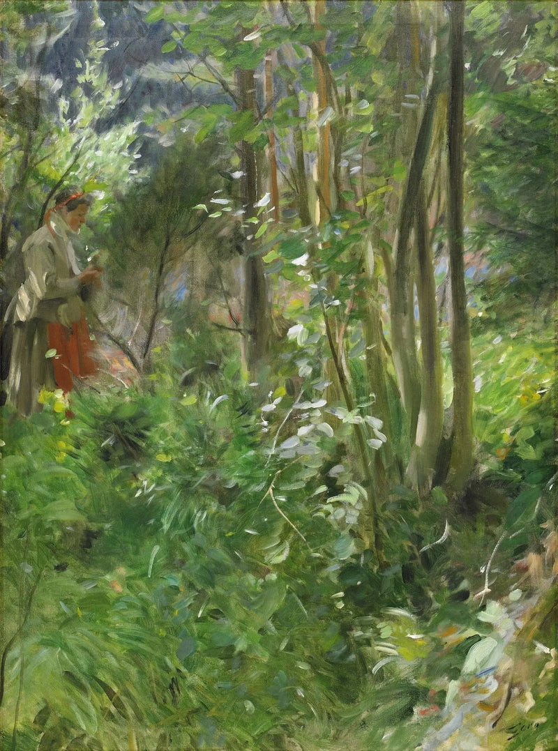 Soleile nella foresta - Anders Zorn