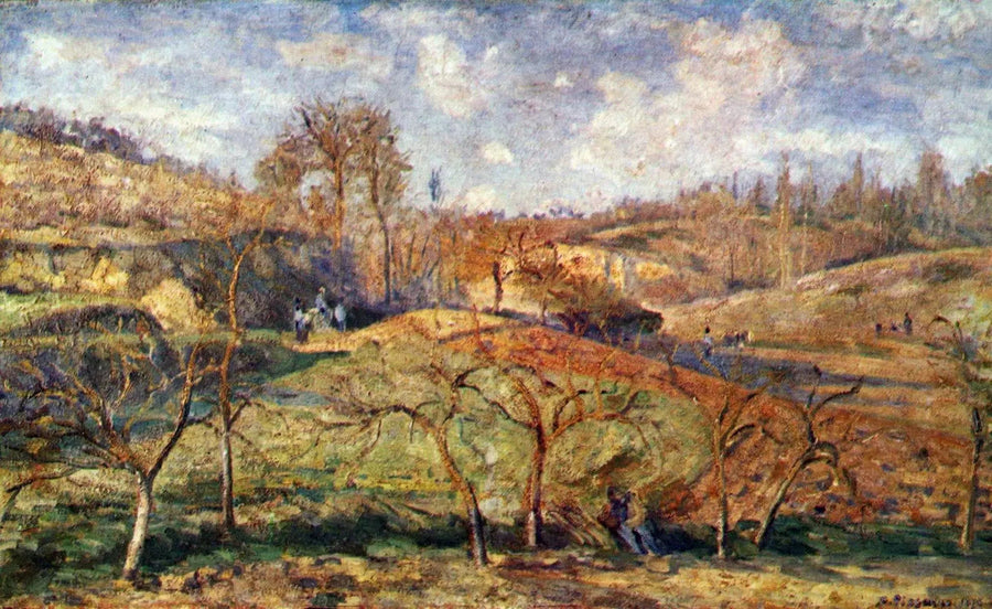 Sole di marzo, Pontoise - Camille Pissarro