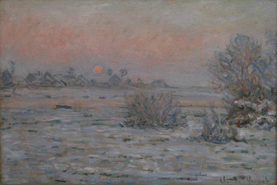 Sole invernale a Lavacourt W557 - Claude Monet