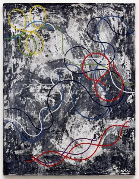 Lignes perdues sur fond chaotique (1939, version 2) - Sophie Taeuber-Arp