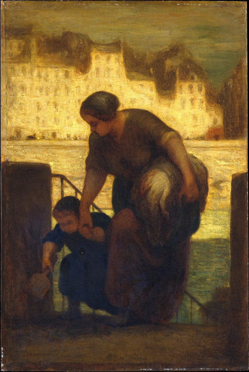 Uscita della barca per il bucato - Honoré Daumier