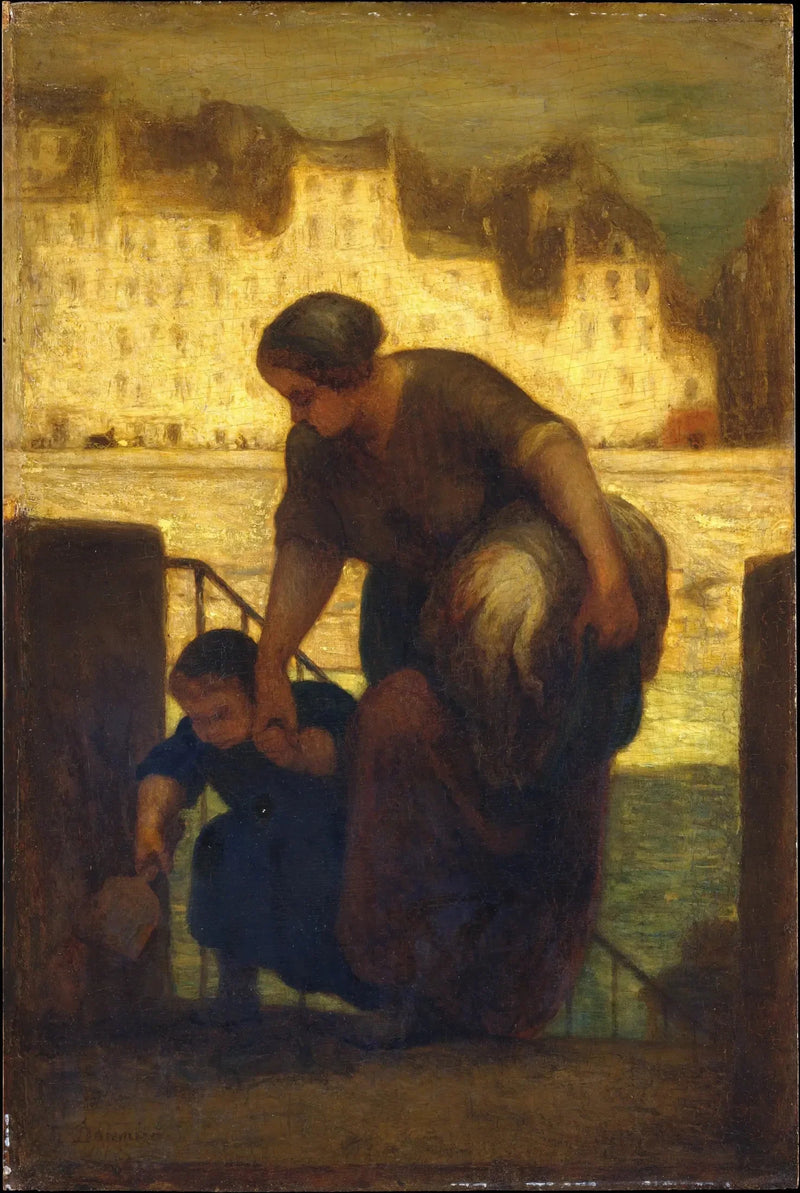 Uscita della barca per il bucato - Honoré Daumier