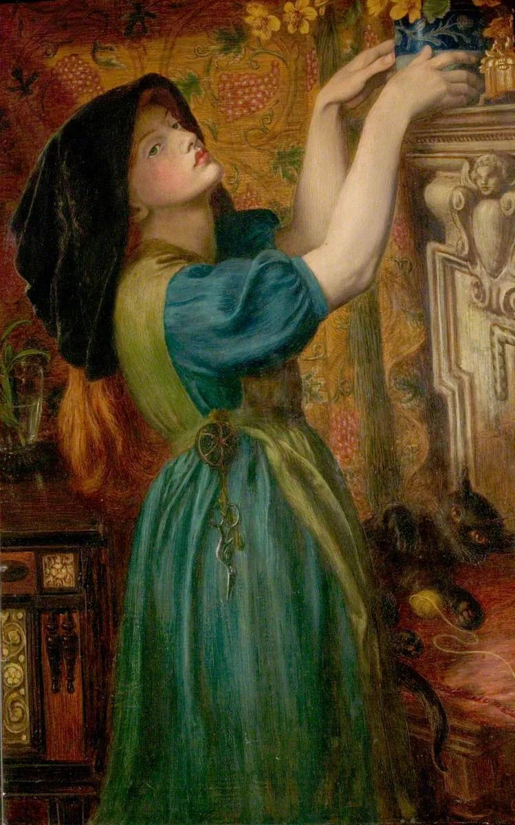 Soucis (La Fanciulla del Bower, Fleur-de-Marie) - Dante Gabriel Rossetti