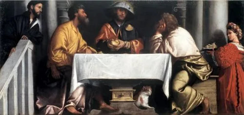 Cena a Emmaüs - Alessandro Bonvicino