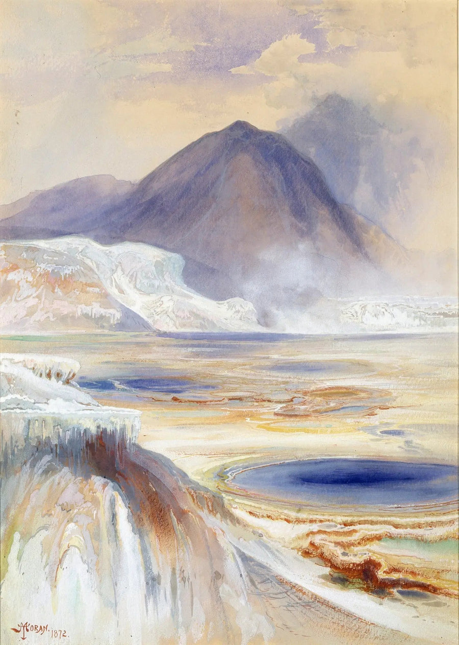 Fonti calde di Mammoth, Yellowstone - Thomas Moran