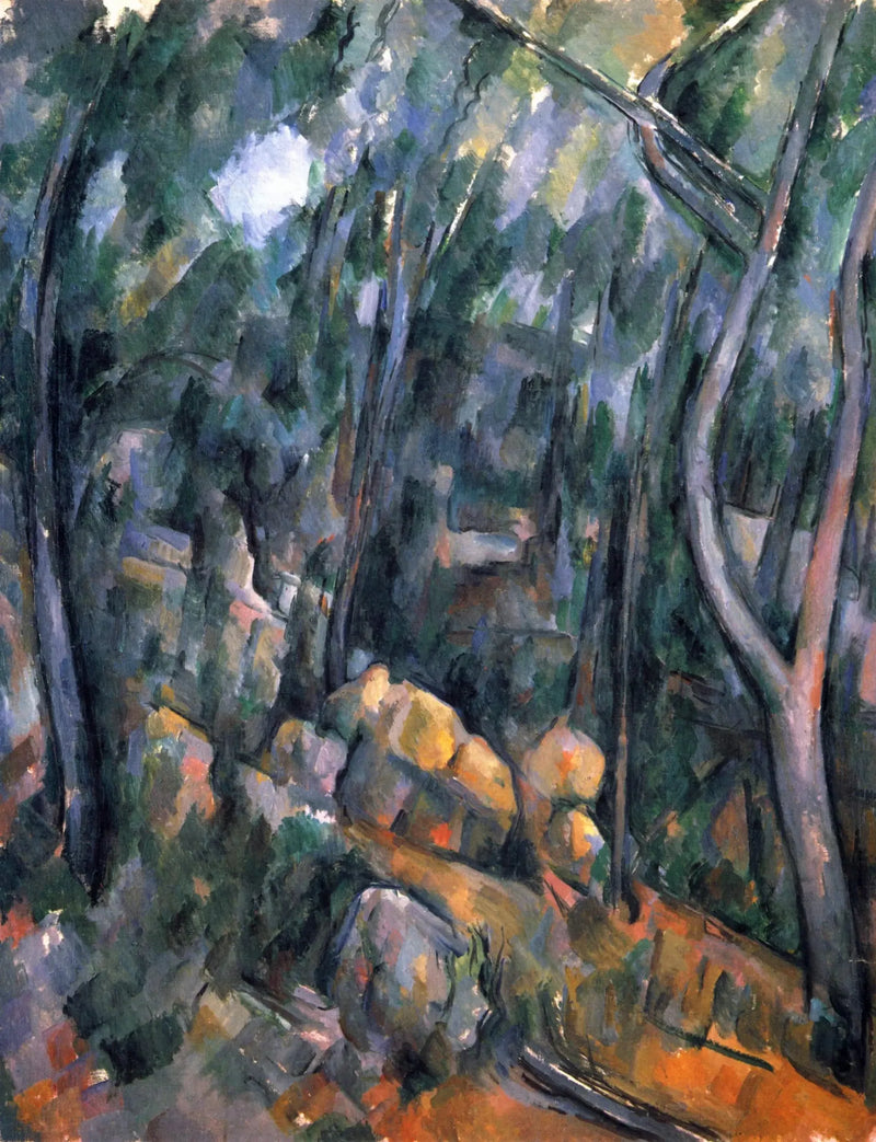 Sottobosco davanti alle grotte sopra il Château Noir - Paul Cézanne