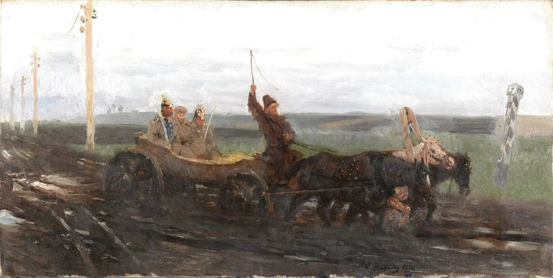 Sotto buona custodia. Sur une route de vente - Ilya Repin