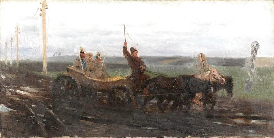 Sotto buona custodia. Sur une route de vente - Ilya Repin