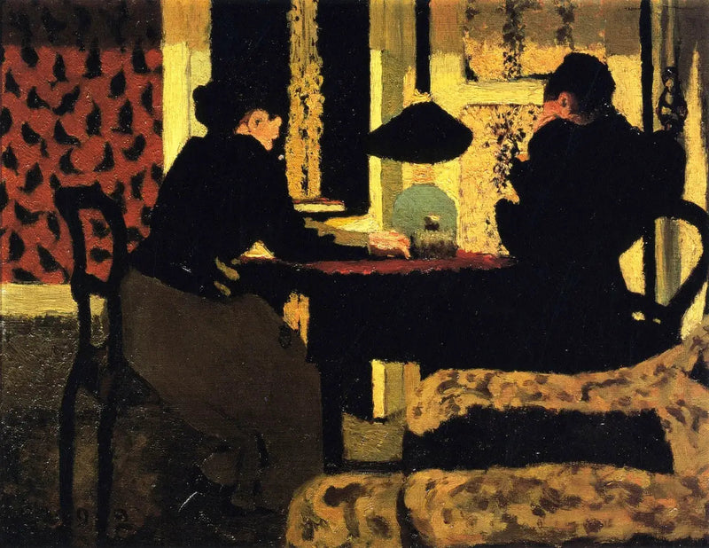 Sotto la lampada - Édouard Vuillard