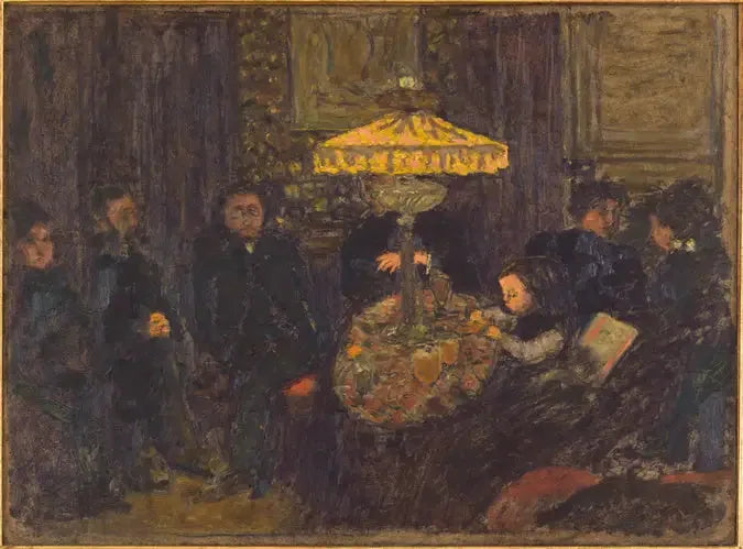 Sotto la lampada - Pierre Bonnard