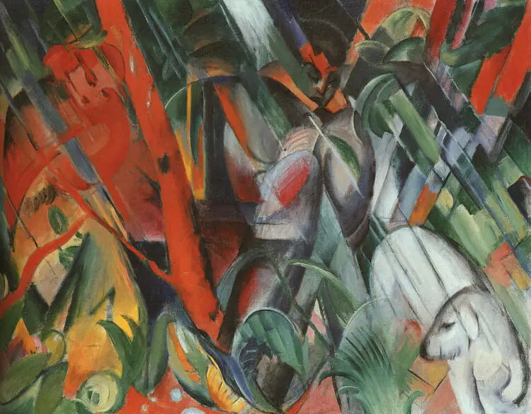 Sotto la pioggia - Franz Marc