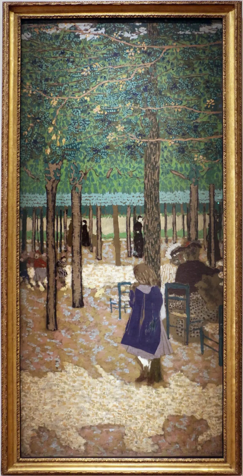 Sotto gli alberi di un giardino pubblico - Édouard Vuillard
