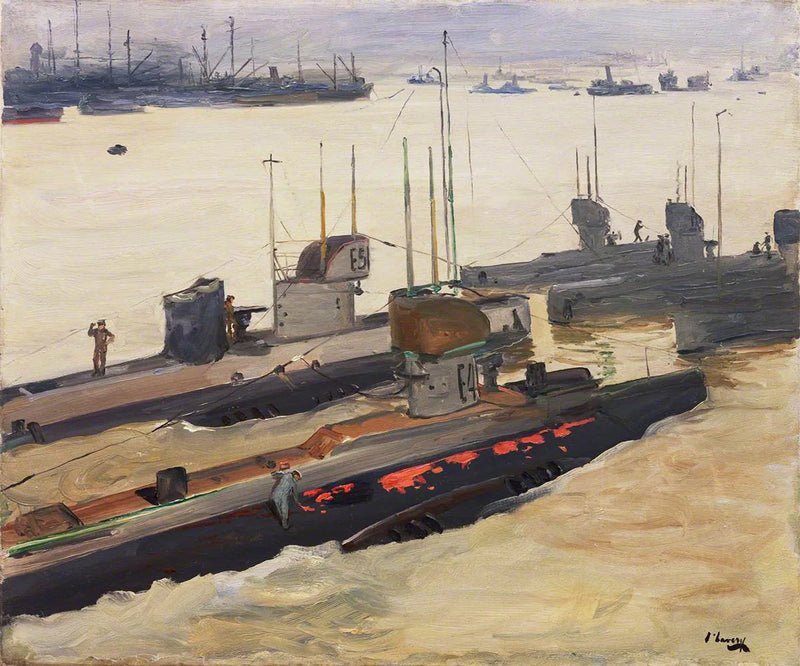 Sottomarini posamine britannici, Harwich - John Lavery