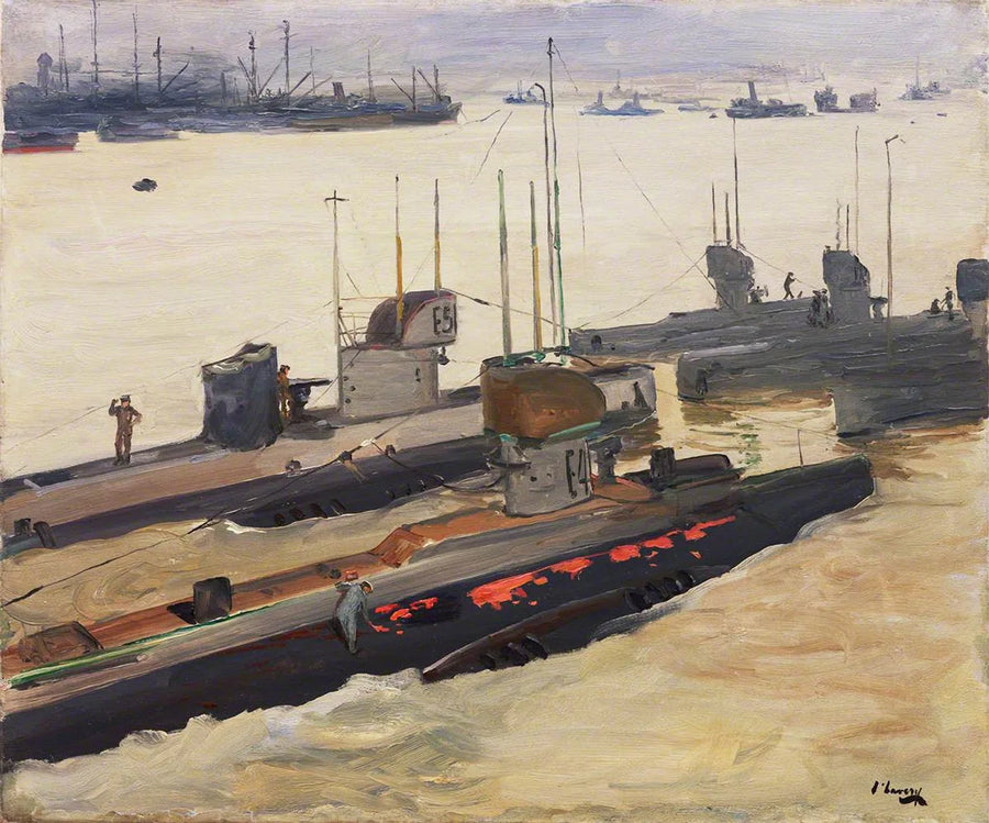 Sottomarini posamine britannici, Harwich - John Lavery