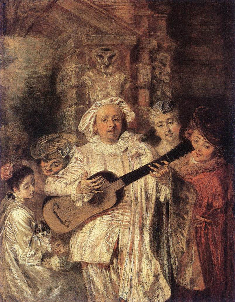 Sotto un abito di Mezetin - Antoine Watteau