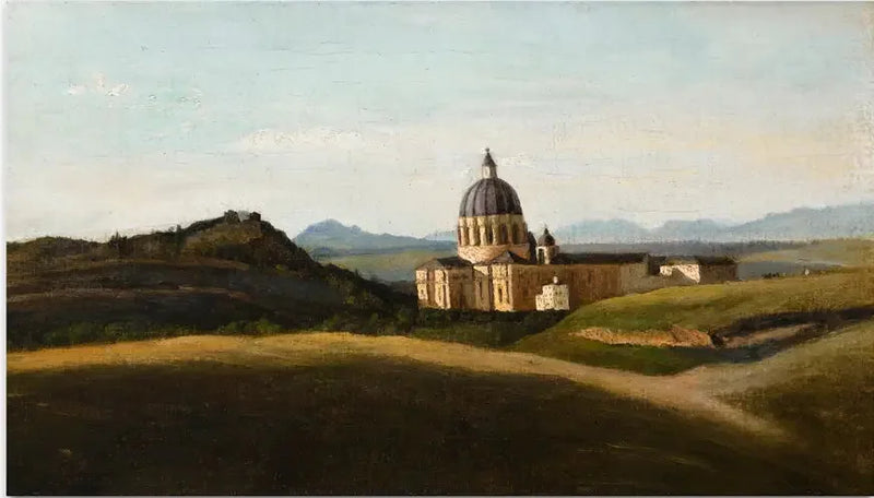 Ricordo d'Italia - Il Vaticano e San Pietro fuori le mura - Jean-Baptiste Camille Corot