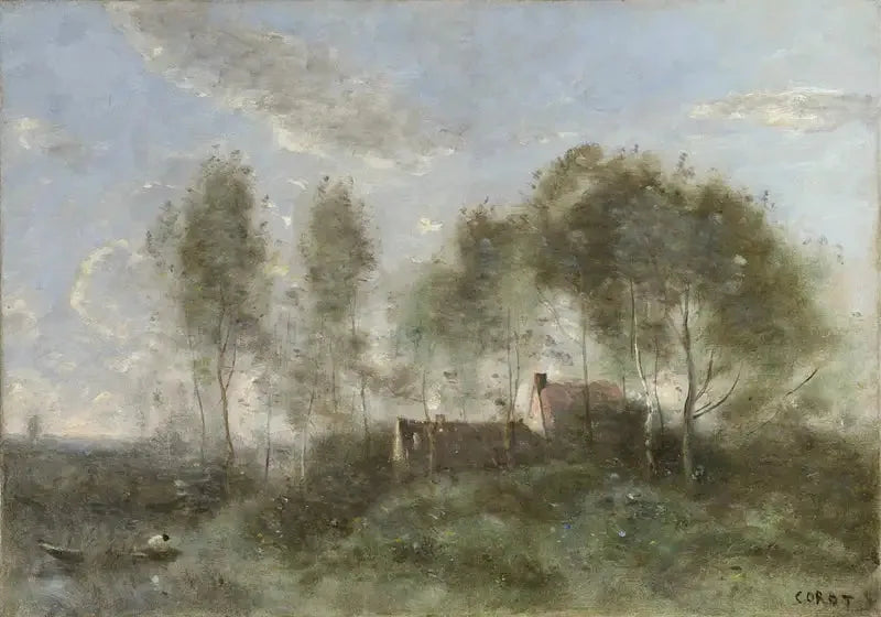 Ricordo di un viaggio a Coubron - Jean-Baptiste Camille Corot