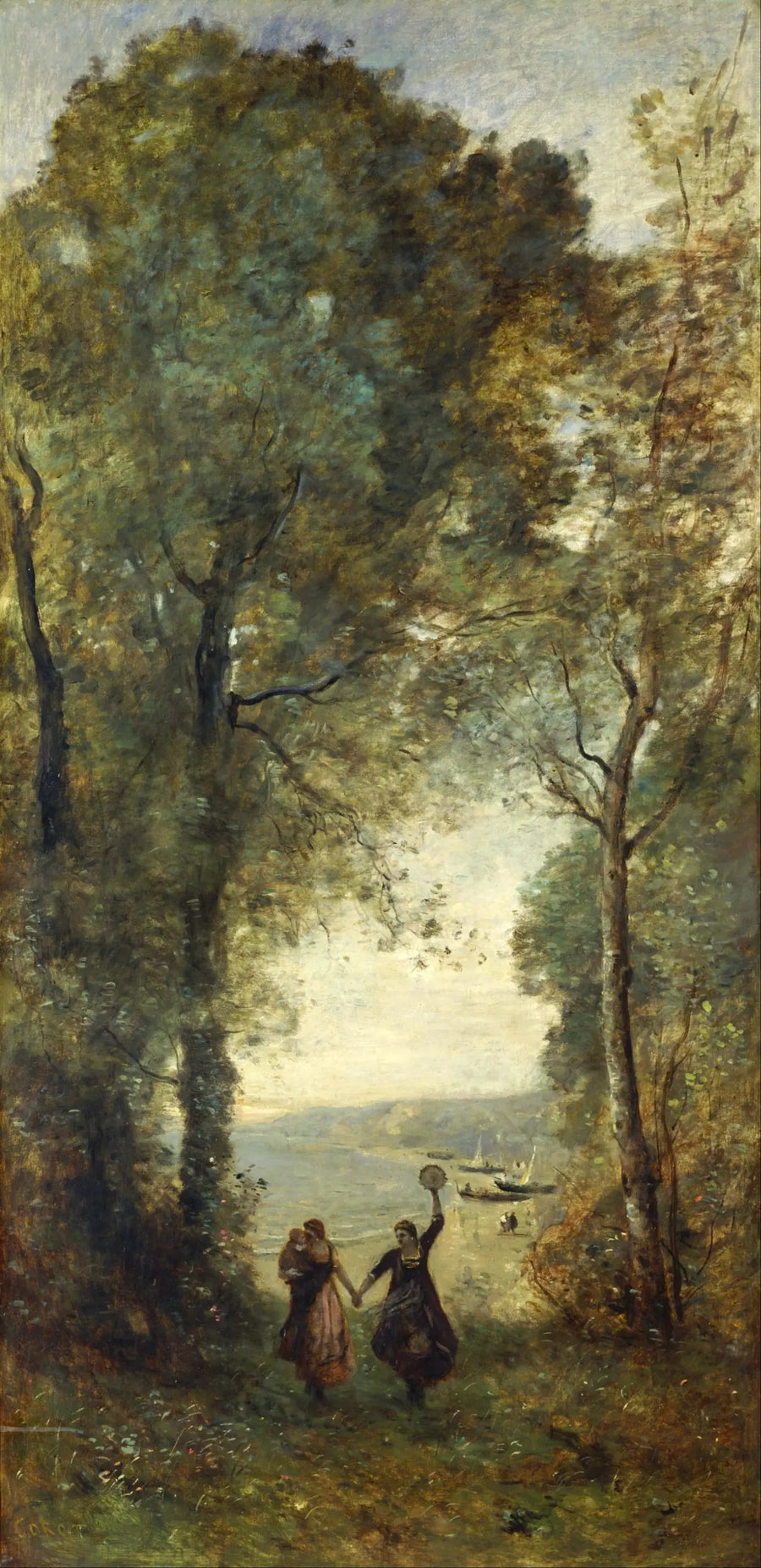 Ricordo della spiaggia di Napoli - Jean-Baptiste Camille Corot