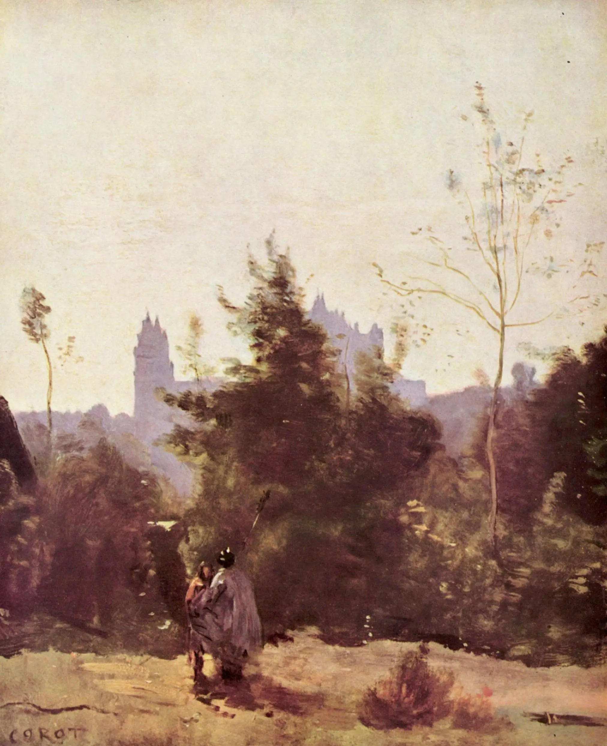 Souvenir de Pierrefonds - Jean-Baptiste Camille Corot - Alpha Reproduction