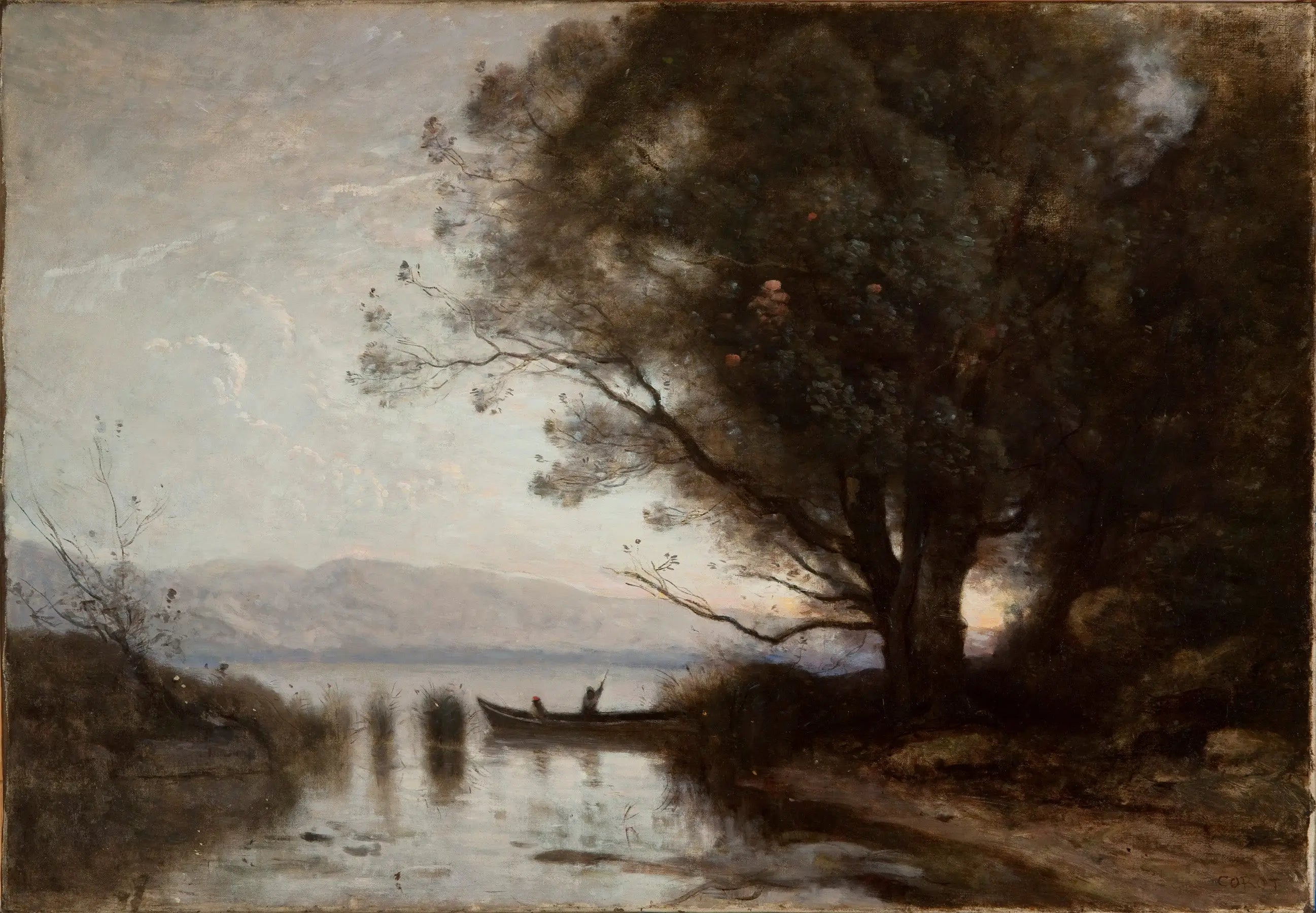 Souvenir de Riva - Jean-Baptiste Camille Corot - Alpha Reproduction