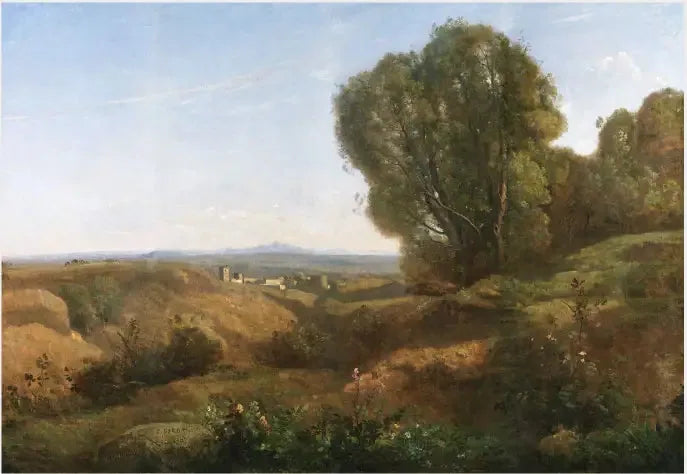 Ricordo di Roquemaure nel Gard - Jean-Baptiste Camille Corot