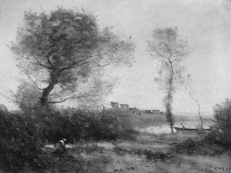 Ricordo dei bordi della Saône - Jean-Baptiste Camille Corot