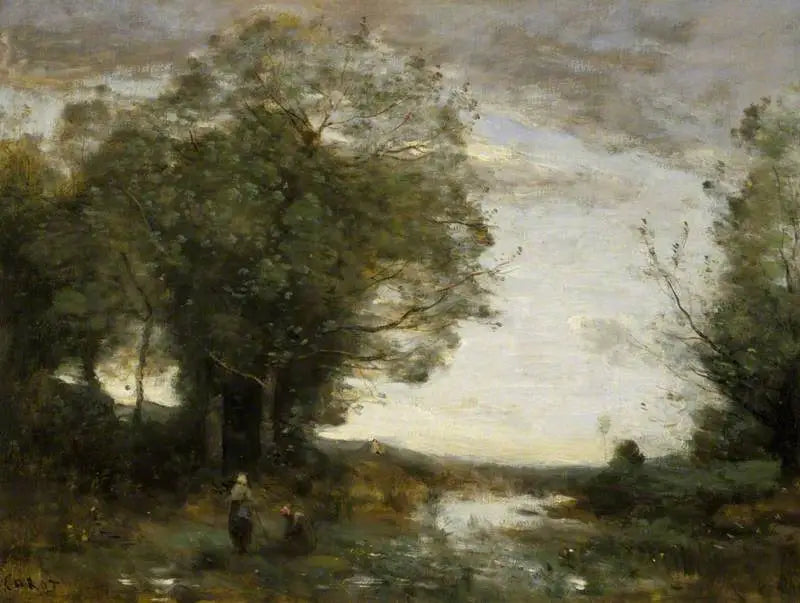 Ricordo dei dintorni di La Ferté-sous-Jouarre, mattina - Jean-Baptiste Camille Corot